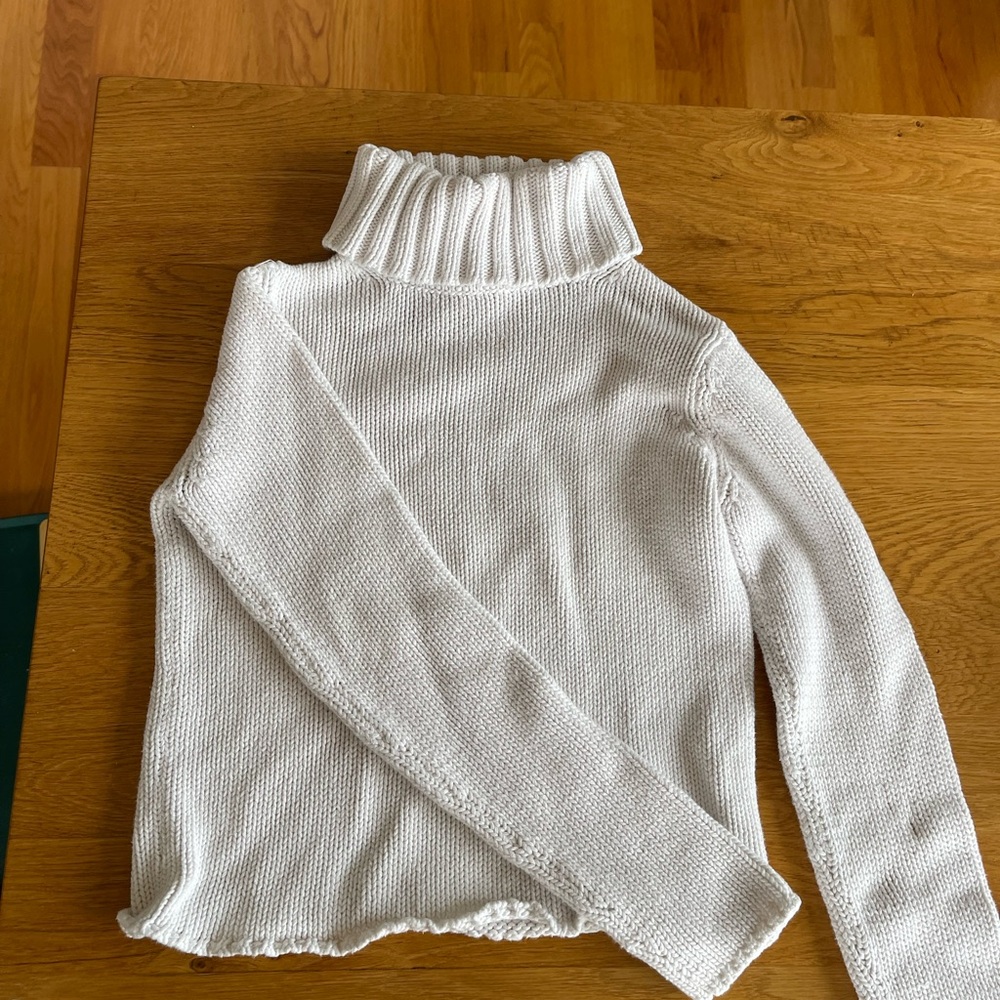 Banana Republic Cream Turtleneck Sweater